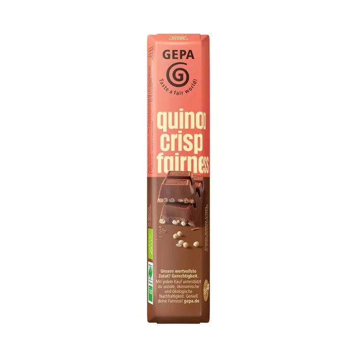 GEPA Fairetta Organic Quinoa Crisp Milk Chocolate