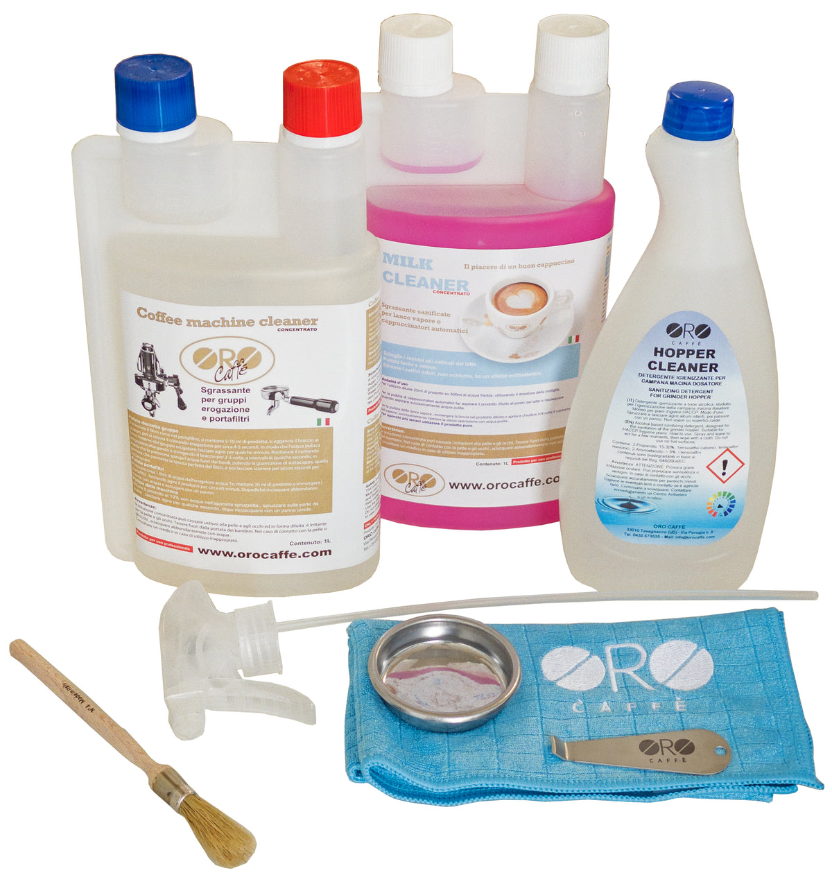 Cleaning kit for espresso and automatic machines - Oro Caffè 