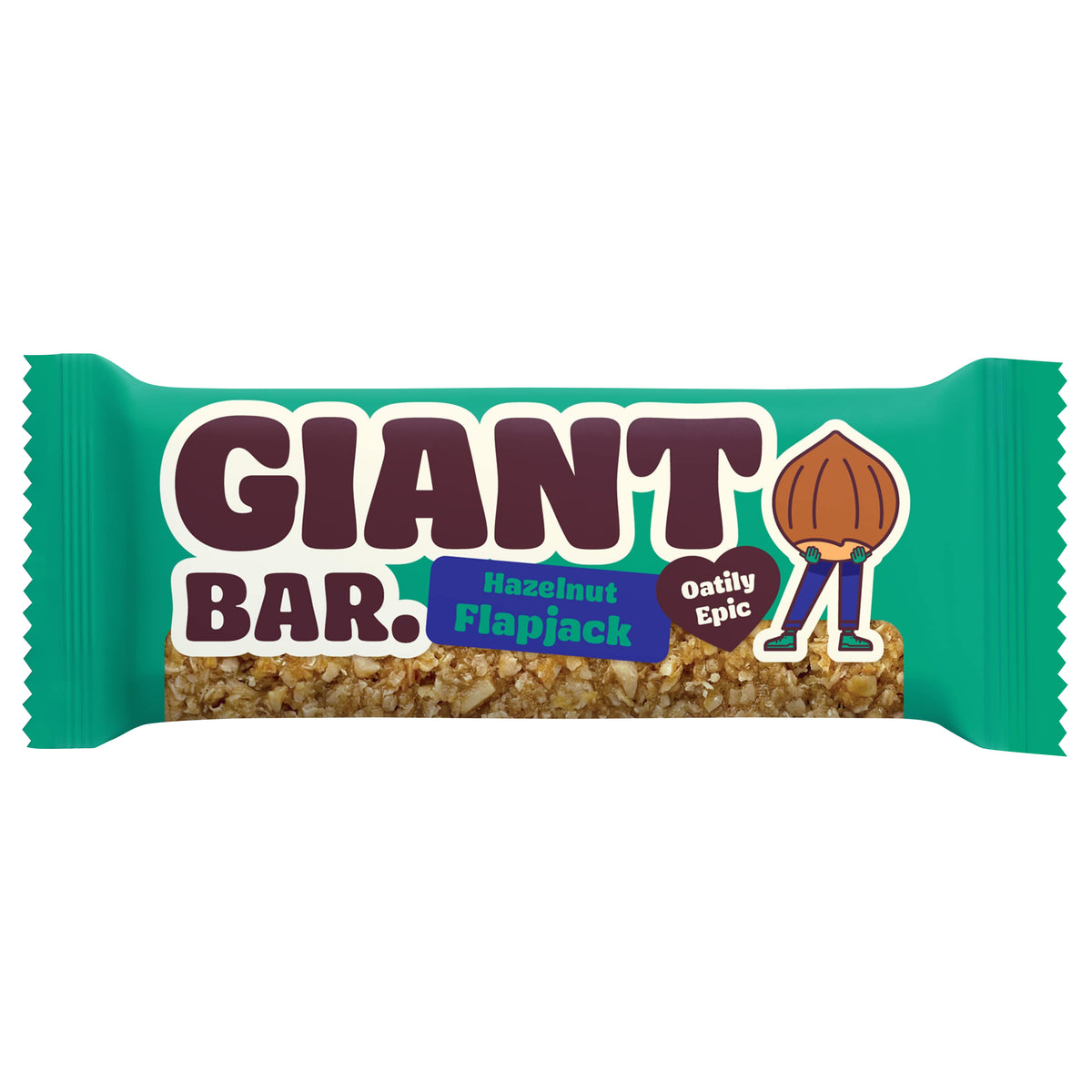 Hazelnut Vegan Flapjack - Giant Bar 