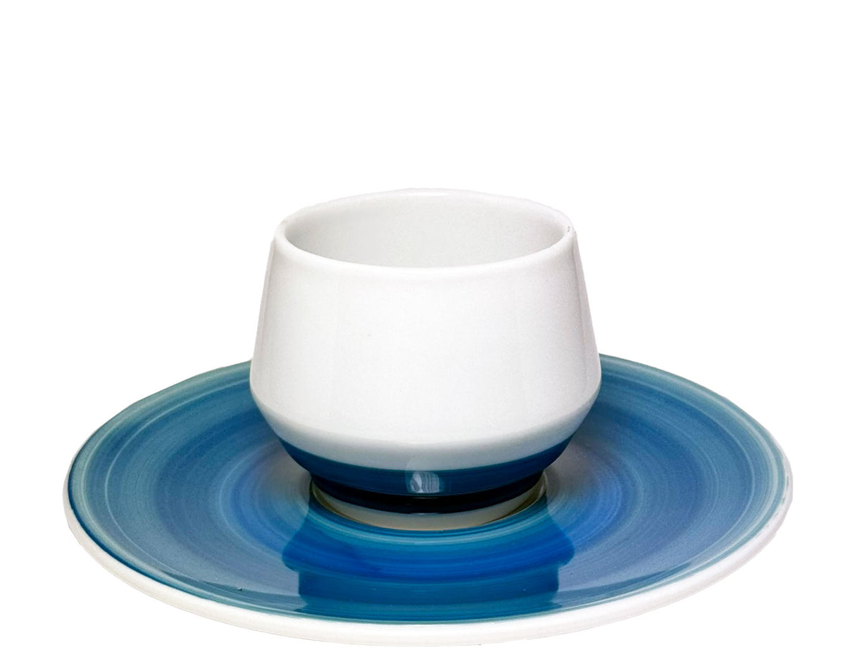 Espresso cup white and blue "Maniko" - Club House