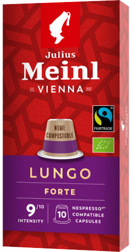 Julius Meinl Lungo Forte Fairtrade Nespresso®*-kompatible Kapseln