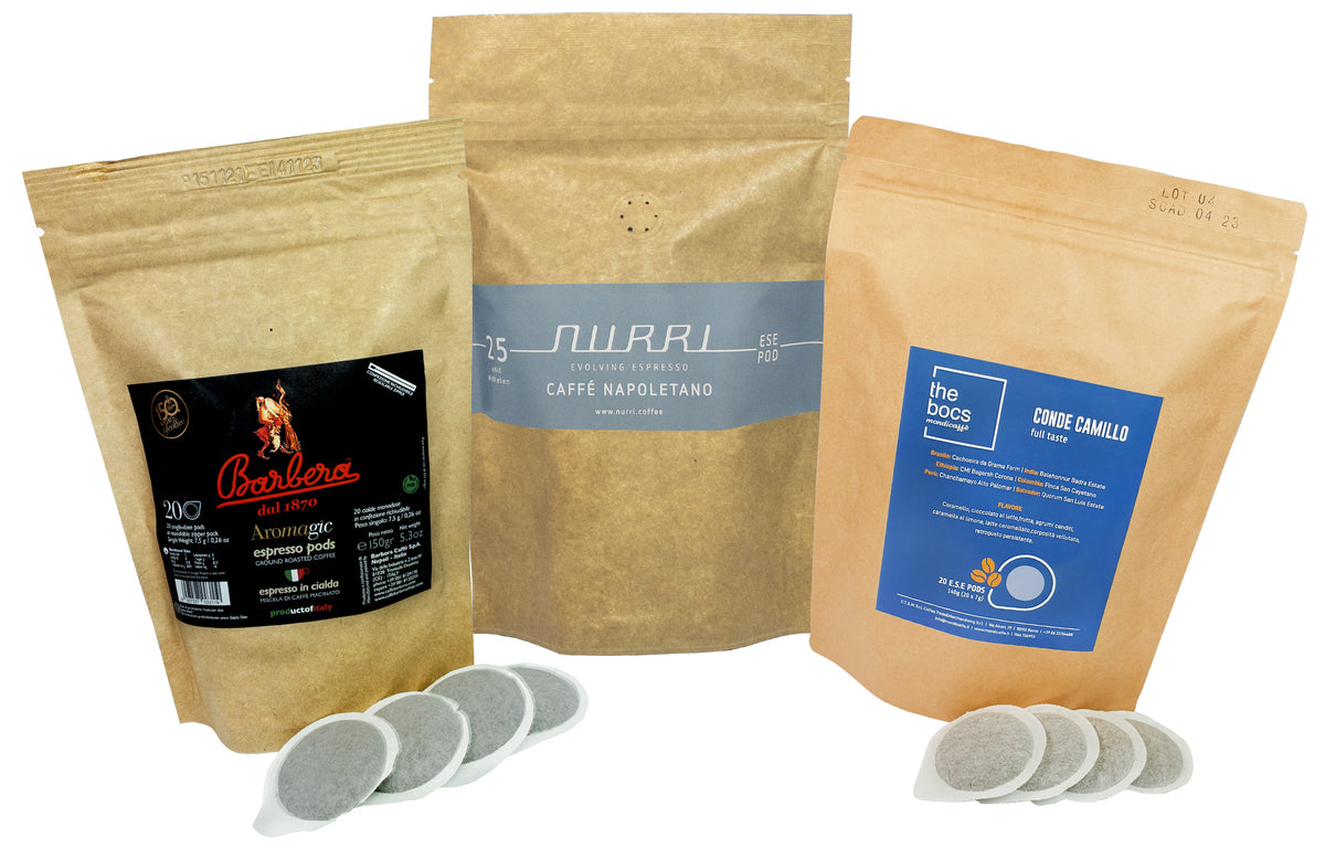 Tasting Set Unwrapped ESE Pods - Napoletano