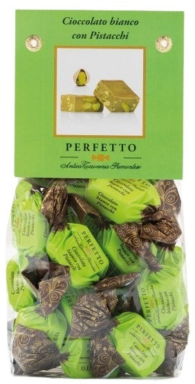 Antica Torroneria Piemontese Perfetto weiße Schokolade mit Pistazie