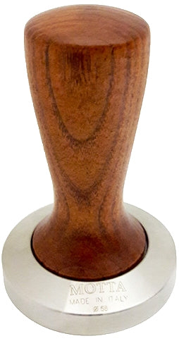 Tamper inox and wood handle 58mm - Motta